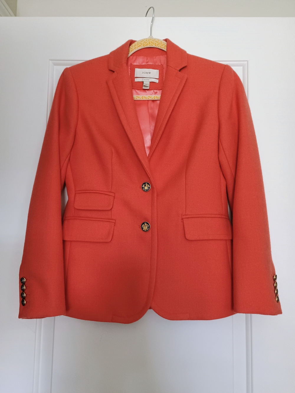 J. Crew 100% Double Serge Wool Hacking Jacket 2P
